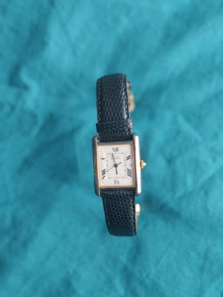 Orologio Must di Cartier vintage in argento e placcato oro Orologio Must di Cartier vintage in argento e placcato oro