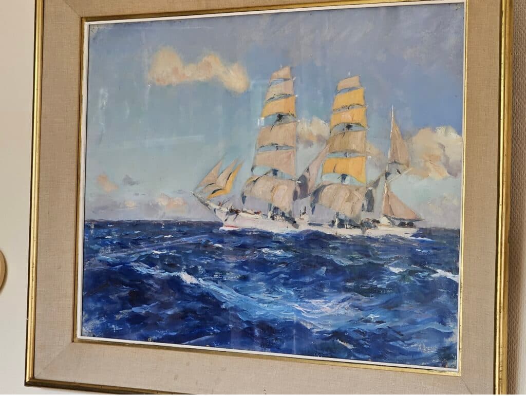 Dipinto marino di Albert Brenet – originale firmato 70×53 cm Dipinto marino di Albert Brenet – originale firmato 70×53 cm